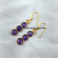 Amethyst earrings, February Birthstone Gift, February Birthstone earrings, Bridesmaid earrings - Charms And Spells