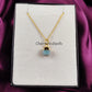 Raw Amazonite Necklace | Gold Plated Gemstone Pendant Dainty Electroplated Jewelry