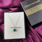 Raw Green Onyx Pendant Necklace | Statement Gemstone Dainty Boho Jewelry