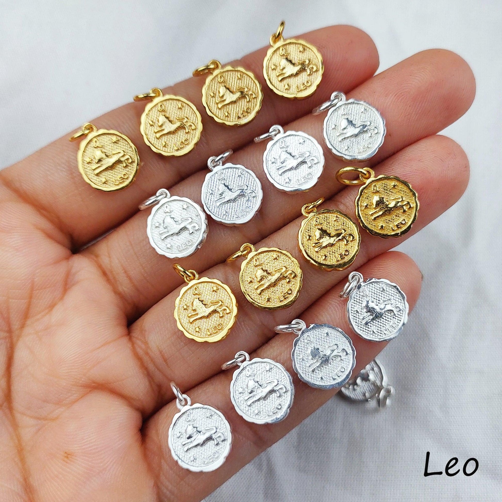 Leo Necklace, Religious Necklace, Witch Necklace, Zodiac Necklace Leo, Zodiac Sign, 14K Gold Plated, Gift for Birthday - Charms And Spells