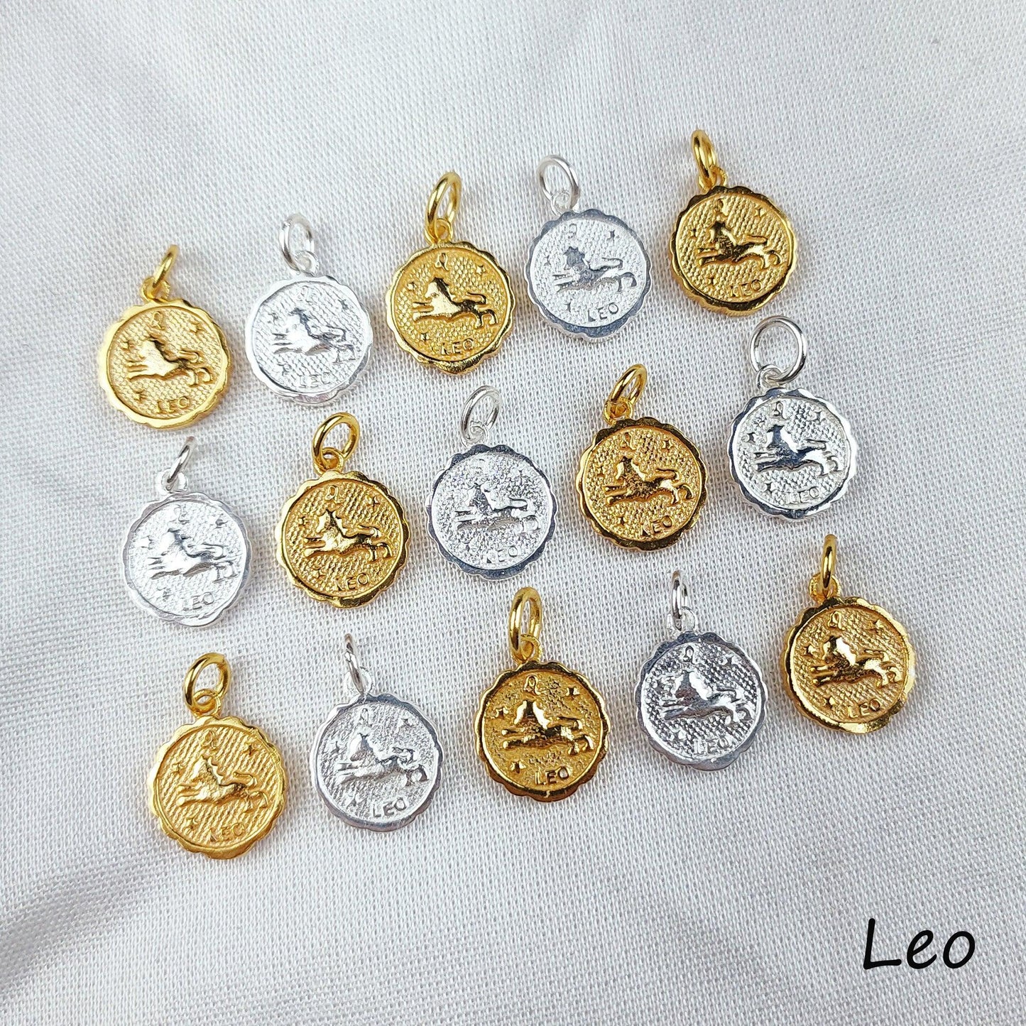 Leo Necklace, Religious Necklace, Witch Necklace, Zodiac Necklace Leo, Zodiac Sign, 14K Gold Plated, Gift for Birthday - Charms And Spells