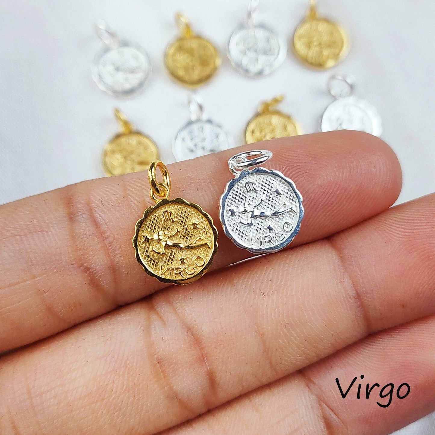 Virgo Necklace, Zodiac Necklace Silver/Gold Plated, Zodiac Jewelry, Personalized Jewelry, Astrology Birthday Gift - Charms And Spells