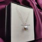 Raw Labradorite Necklace | Natural Gemstone Pendant Silver Plated Chain Jewelry