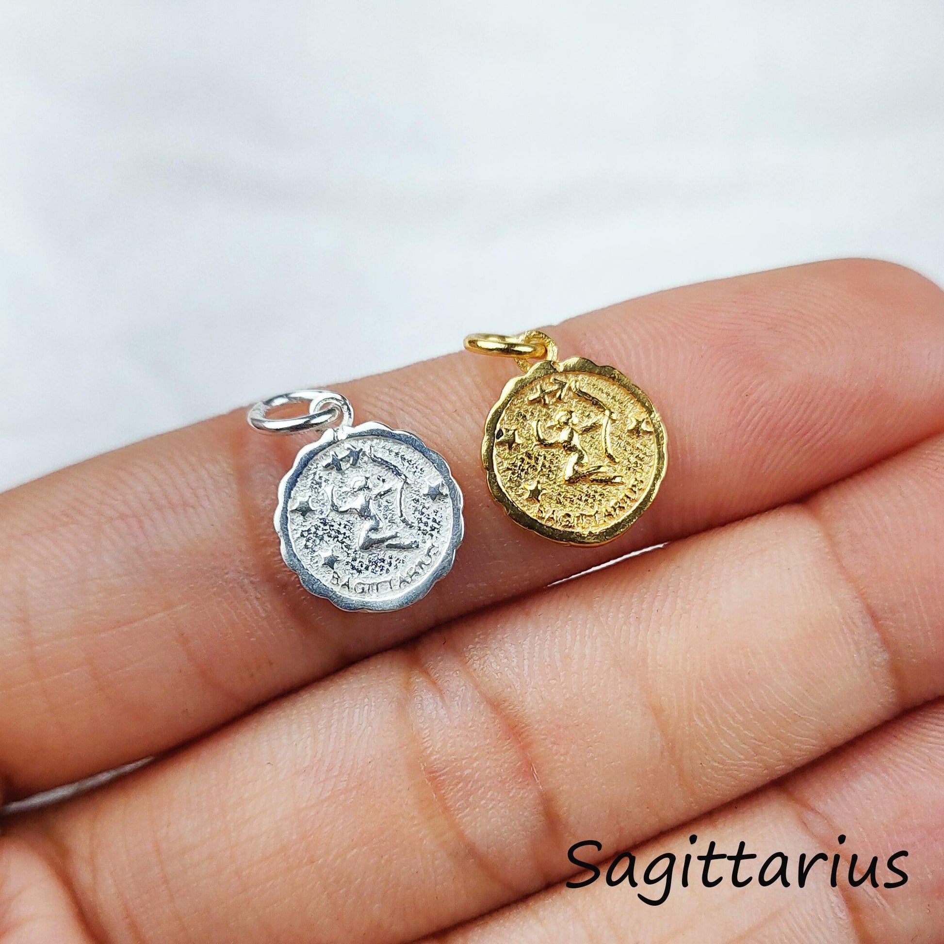 Sagittarius Necklace, Zodiac Pendant, Astrology Sign Necklace, Zodiac Sign Necklace, Personalized Necklace, Custom Zodiac Necklace - Charms And Spells