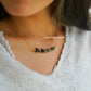 Raw Emerald Necklace, Rough Gemstone Crystal, Healing Stone, May Birthstone, Layering, Girlfriend, Gift for Her - Charms And Spells