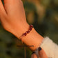 Raw Garnet bracelet, Women bracelet, Birthstone gift, Raw garnet bracelet, healing crystals bracelet - Charms And Spells