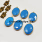 Blue Turquoise Connector, Gold Plated Connector, Single Bail Connector, 20x29mm Blue Turquoise Pendant Connector - Charms And Spells
