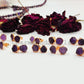 Raw Amethyst Electroplated Stud Earrings, Copper Jewelry, Amethyst Jewelry, Gemstone Earrings, Stud Earrings, Women earrings - Charms And Spells