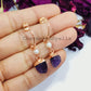Raw Amethyst Earrings, Electroplated Earrings, Healing Gemstone Earrings, Copper Earrings, Raw Gemstone Earrings, Women Earrings - Charms And Spells