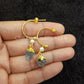 Raw Aquamarine Earrings, Electroplated Earrings, Birthstone Earrings, 14K Gold Plated Earrings, Raw Gemstone Earrings - Charms And Spells