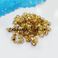 100% Natural Citrine Charm Pendent, Electroplated Gold Pendant Charm, 8X12mm DIY Jewelry Making Findings, Pendent Connector - Charms And Spells
