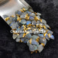 Blue Labradorite Electroplated Connector, Nail Shaped Faceted Gemstone Pendant Connector,Pendant Connector - Charms And Spells