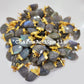 Blue Labradorite Electroplated Connector, Nail Shaped Faceted Gemstone Pendant Connector,Pendant Connector - Charms And Spells