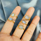 Rough Rainbow Moonstone Ring, Electroplated Ring, Imitation Jewelry, Copper Ring, Ring For Women, Statement Ring, Gift - Charms And Spells