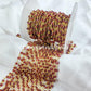 1 Feet Chain, 50%OFF Garnet Rosary Chain, Rondelle Beads Chain, Gold Plated Chain, Red Gemstone Jewelry Making Supply, 3-3.5mm Bead Size - Charms And Spells