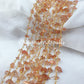 1 Feet Chain, Natural Sunstone Uncut Chain, Beads Chain, Uncut Chain, Jewelry Making Chain, Women Chain, Necklace Chain, DIY 14K Gold Plated Rosary - Charms And Spells
