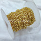1 Feet Chain, Lemon Topaz Rosary Chain, Rondelle Beads Chain, Gold Plated Rosary, DIY Making Supply, Bead Size 2.5-3mm, Bally Chain - Charms And Spells