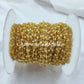 1 Feet Chain, Lemon Topaz Rosary Chain, Rondelle Beads Chain, Gold Plated Rosary, DIY Making Supply, Bead Size 2.5-3mm, Bally Chain - Charms And Spells