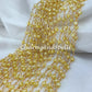 1 Feet Chain, Lemon Topaz Rosary Chain, Rondelle Beads Chain, Gold Plated Rosary, DIY Making Supply, Bead Size 2.5-3mm, Bally Chain - Charms And Spells