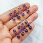 Faceted Amethyst Bar Shape Connector, 14K Gold Plated Connector & Charms, 2.5cm Faceted Charms Connector, Sold By Piece - Charms And Spells