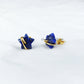 Natural Lapis Lazuli Star Earrings, Lapis Stud Earrings, Moon Earrings Stud, Lapis Lazuli Earrings, Gold Plated Earrings - Charms And Spells