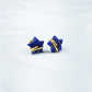 Natural Lapis Lazuli Star Earrings, Lapis Stud Earrings, Moon Earrings Stud, Lapis Lazuli Earrings, Gold Plated Earrings - Charms And Spells