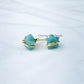 Natural Star Shape Amazonite Studs, Earrings, Amazonite Jewelry, Star Stone Jewelry, Gemstone Earrings, Green Earrings - Charms And Spells