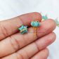 Natural Star Shape Amazonite Studs, Earrings, Amazonite Jewelry, Star Stone Jewelry, Gemstone Earrings, Green Earrings - Charms And Spells