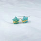 Natural Star Shape Amazonite Studs, Earrings, Amazonite Jewelry, Star Stone Jewelry, Gemstone Earrings, Green Earrings - Charms And Spells