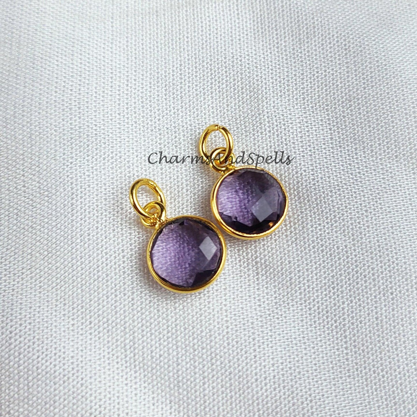 Minimalist pendant, amethyst pendant, women pendant, gold plated pendant, carnelian necklace, gift for her, chalcedony jewelry - Charms And Spells