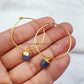 Rough Sapphire Earrings, Sapphire Drop Earrings, Electroplated Natural Sapphire Earrings, September Birthday, Birthstone Earrings - Charms And Spells