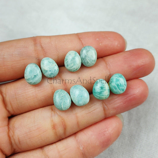 Amazonite Earring, Gemstone Stud Ear Post, Oval Amazonite, Healing Earrings, Bohemian Jewelry, Gift For Woman, Amazonite Jewelry - Charms And Spells