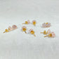 Rose Quartz Stud Earrings, Dainty Gemstone Earrings, Healing Love Crystal Jewelry, Oval Stone Earrings, Gift for Her - Charms And Spells