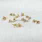 Golden rutile stud earrings, Vintage look push back stud earrings, Woman earrings, 14K gold plated earrings, Dainty Earrings - Charms And Spells