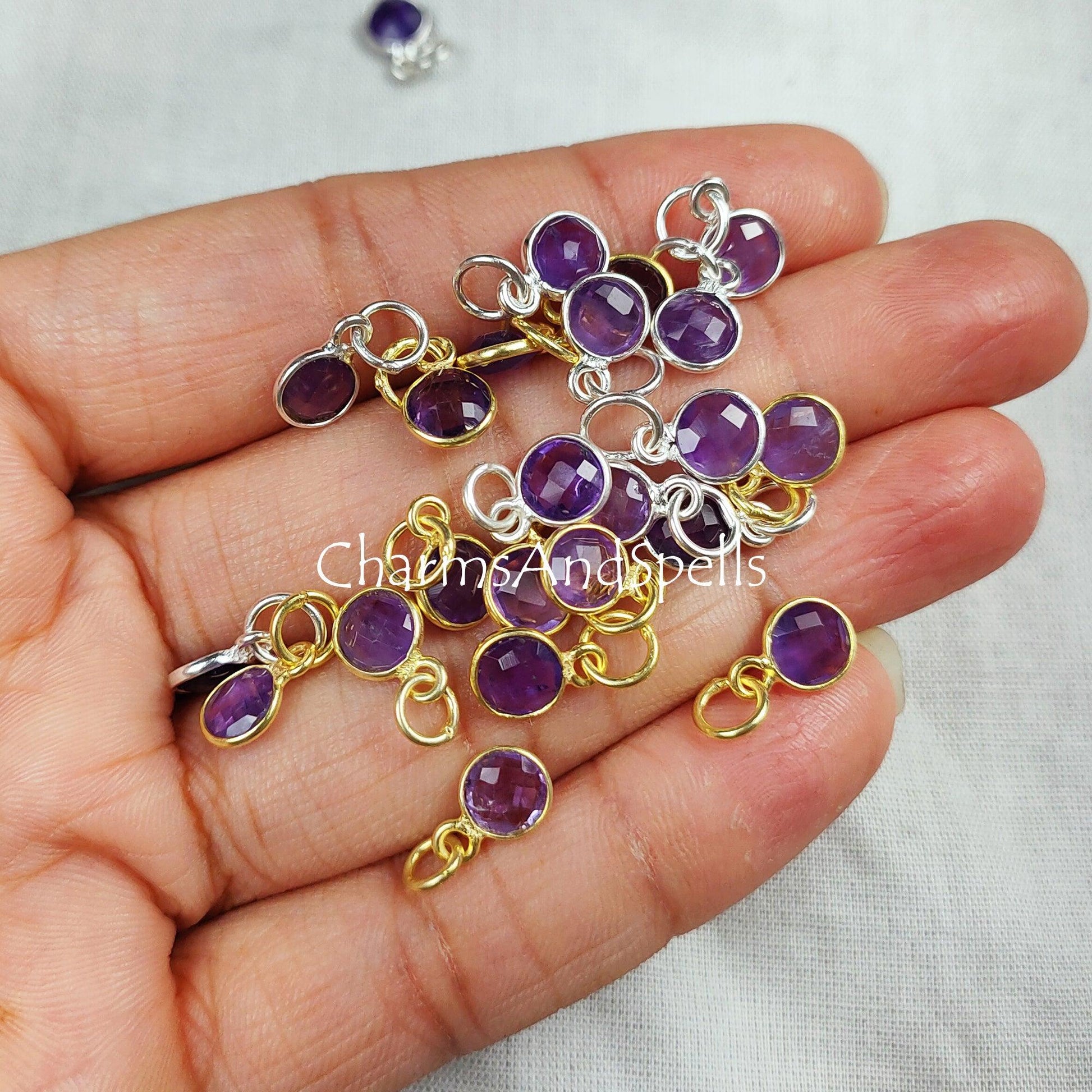 Amethyst Pendant, Genuine Amethyst Jewelry, February Birthstone Jewelry, Dainty Pendant, Bridesmaid Gifts, Graduation Gift - Charms And Spells