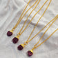 Raw Ruby Necklace, July Birthstone Necklace, Ruby Gemstone Jewelry, Layering Necklace, Boho Necklace, Healing Crystals, - Charms And Spells