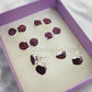 Real Raw Ruby Studs, Ruby Stud Earring, Electroplated Stud, Boho Style Earrings, Ruby Jewelry, Ruby Stud Earring, - Charms And Spells