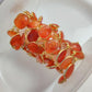 1 Feet Chain, Natural Carnelian Bezel Chain, Carnelian 12-16mm Connector Chain, Carnelian Bezels Chain, Carnelian Connectors Link Chain, Necklace Jewelry - Charms And Spells