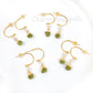 Natural Raw Peridot Earrings, Gold Plated Gemstone Earring, August Birthstone, Raw Stone Jewelry, Raw Crystal Earrings, Summer Jewelry, Gift - Charms And Spells