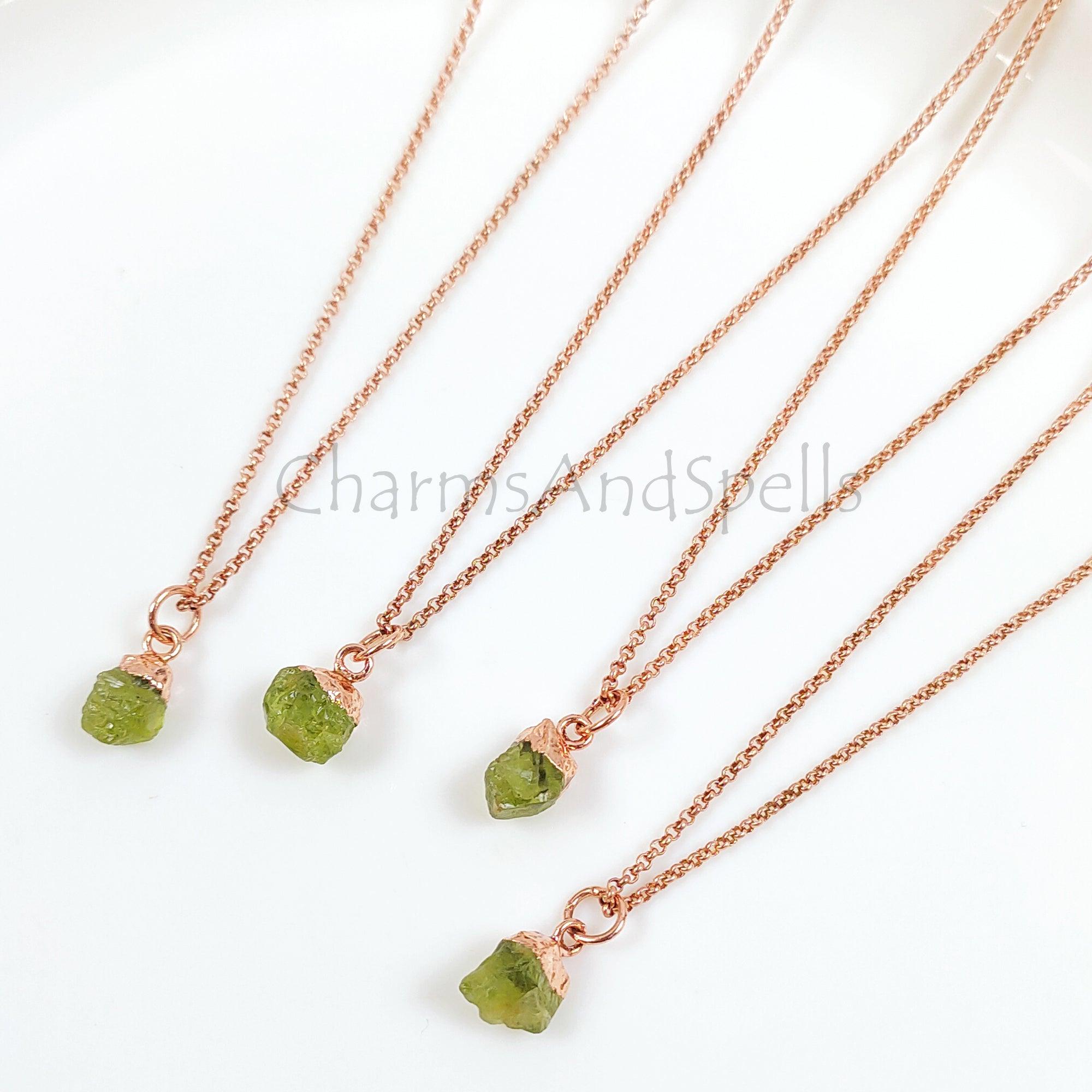 Infinity Love Heart Pendant Necklace - Peridot Green Crystal August Bi|  RingMen Jewelry