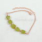 Natural Raw Peridot Bracelet, Raw Gemstone Copper Jewelry, Raw Crystal Jewelry, Custom Birthstone Bracelet, Peridot Jewelry, Dainty Bracelet - Charms And Spells