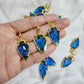 Blue Topaz Quartz Arrowhead Pendant, Gold Electroplated Pendant, Arrow Head Pendant Charm, Arrowhead Jewelry, Gemstone Pendant, Boho Jewelry - Charms And Spells
