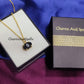 Dainty Black Onyx, Moonstone Necklace, Gemstone Pendant, Layered Dainty Necklace, Gold Plated Necklace, Prong Set Necklace,Mother's day Gift - Charms And Spells