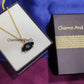 Black Onyx, Moonstone Evil Eye Necklace, Gold Plated Necklace, Gemstone Pendant Necklace, Protection Necklace, Birthday Gift, Gift For Women - Charms And Spells