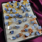 Raw Blue Opal Crystal Connector | Calm & Communication Stone Charm Pendant