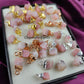 Raw Pink Opal Crystal Connector | Love & Emotional Healing Stone Charm Pendant