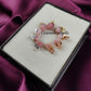 Raw Pink Opal Crystal Connector | Love & Emotional Healing Stone Charm Pendant