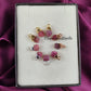 Raw Pink Tourmaline Crystal Connector | Love & Compassion Stone Charm Pendant