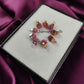 Raw Pink Tourmaline Crystal Connector | Love & Compassion Stone Charm Pendant