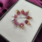 Raw Pink Tourmaline Crystal Connector | Love & Compassion Stone Charm Pendant